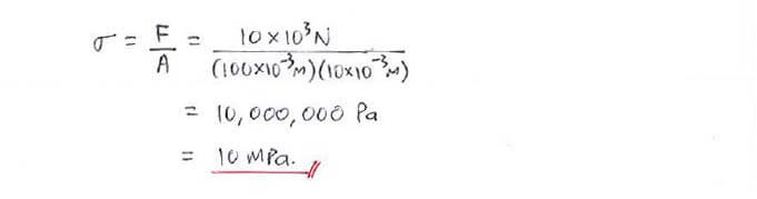 Normal and Shear Stress solution step 1