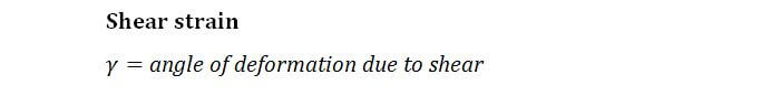 Deformation and Strain formula