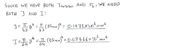 Stress From Combined Loadings solution step 3